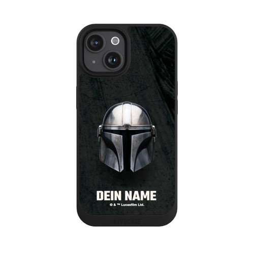 Apple iPhone 15 NIVOpure Star Wars Mandalorian Black Helmet personnalisable