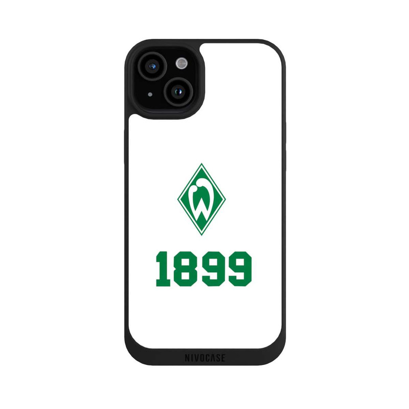 iPhone 15 Plus NIVOpure 1899 Grün-Weiß Lebenslang Weiss - Werder Bremen