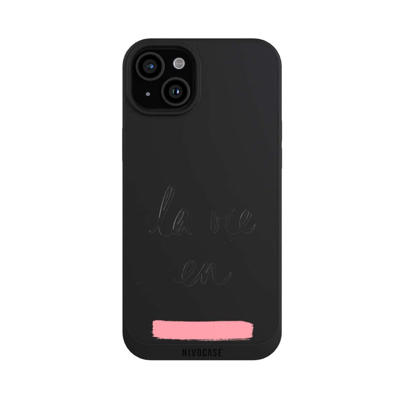 iPhone 15 Plus NIVOpure La vie en Rosa Transparent