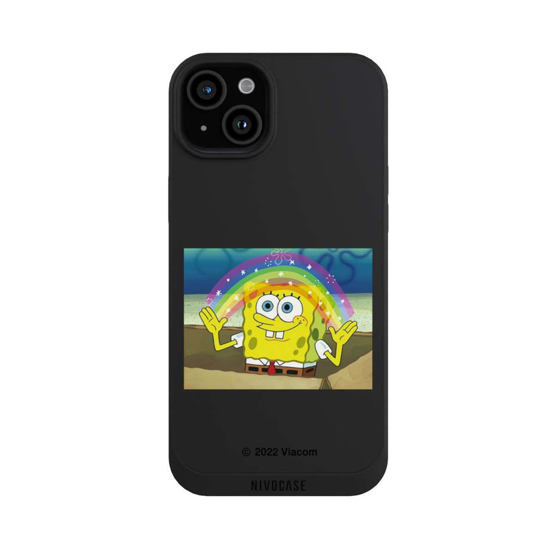 iPhone 15 Plus NIVOpure Spongebob - Regenbogen Meme transparent