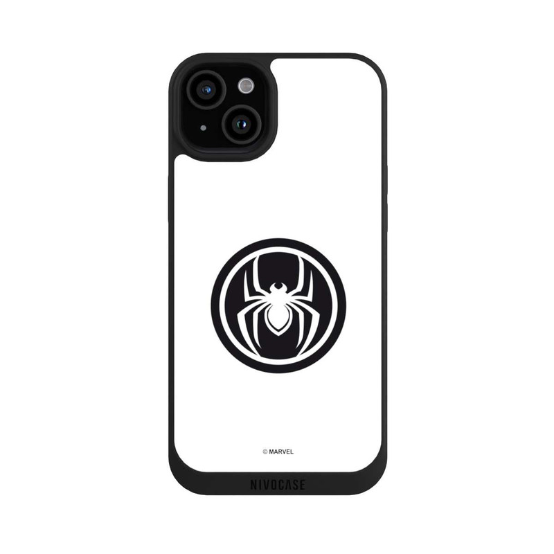 iPhone 15 Plus NIVOpure Spider-Man Logo White
