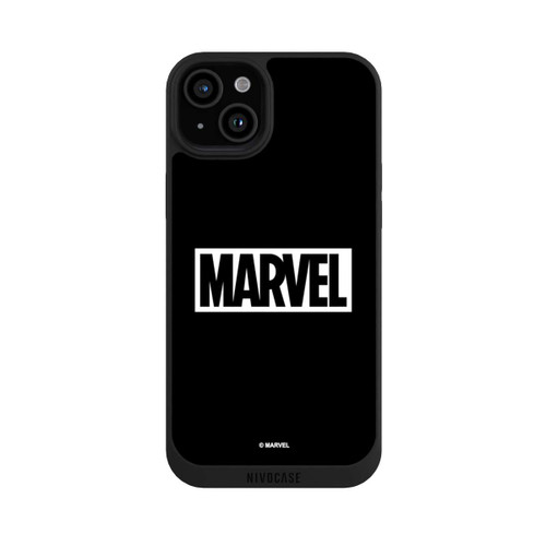 Apple iPhone 15 Plus NIVOpure Marvel Logo Black