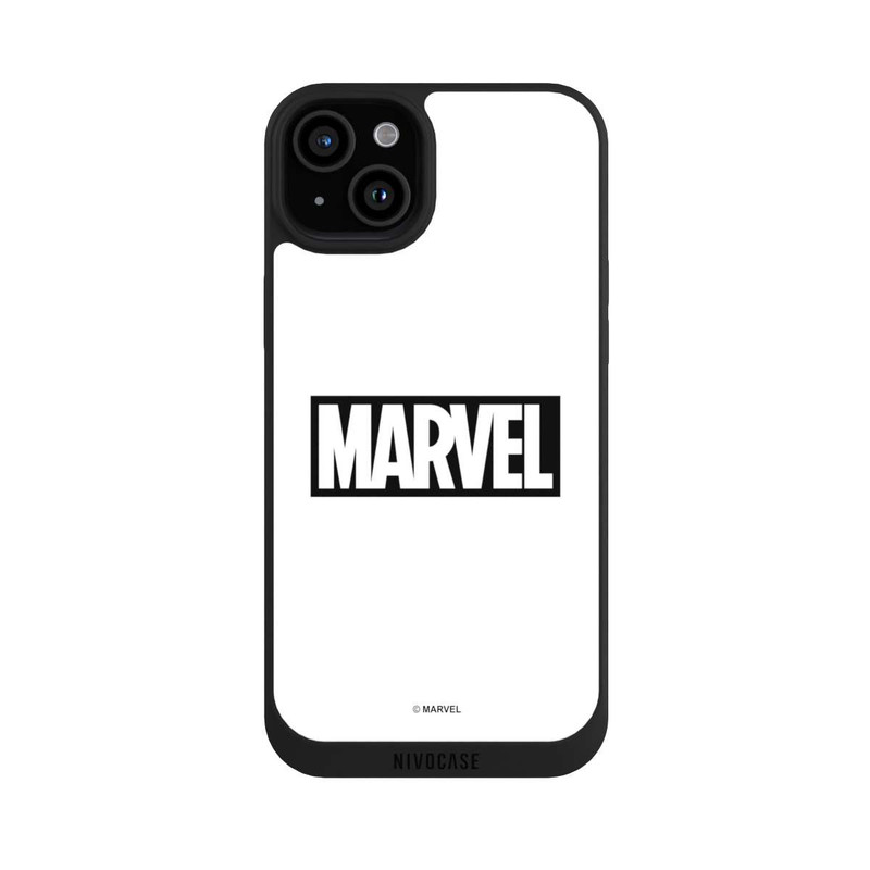 iPhone 15 Plus NIVOpure Marvel Logo White