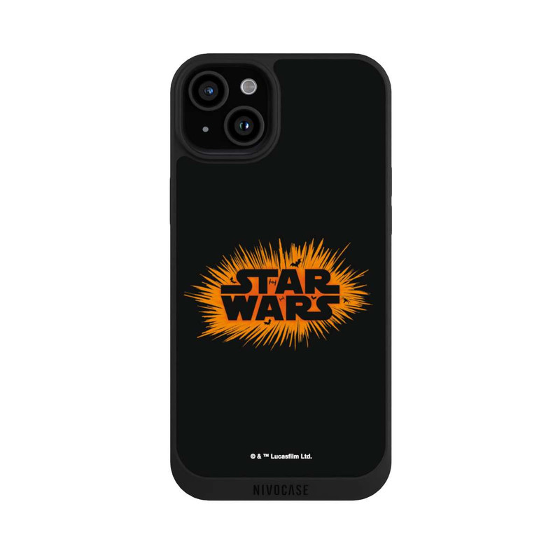 iPhone 15 Plus NIVOpure Star Wars Logo Orange Halloween Explosion