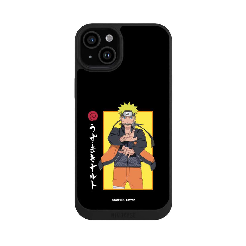 iPhone 15 Plus NIVOpure Naruto Kampfposition Schwarz
