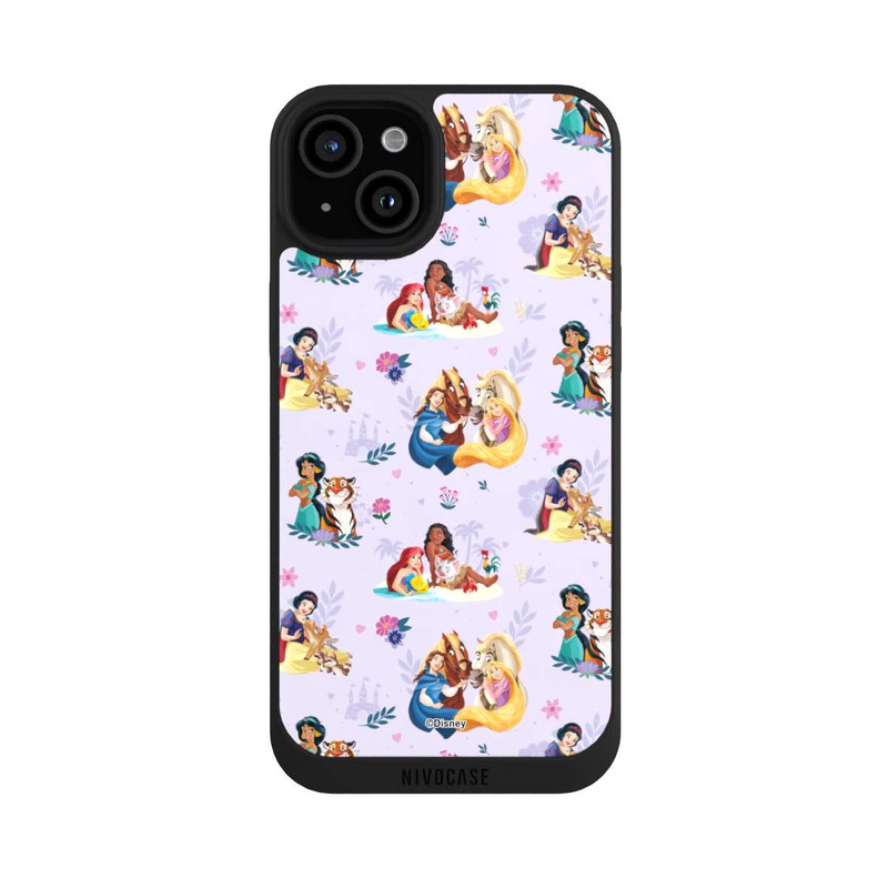 iPhone 15 Plus NIVOpure Princess Floral Pattern Purple