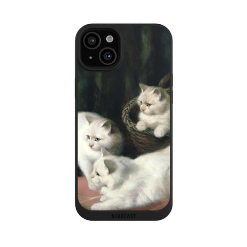 Apple iPhone 15 Plus NIVOpure Three White Angora Kittens