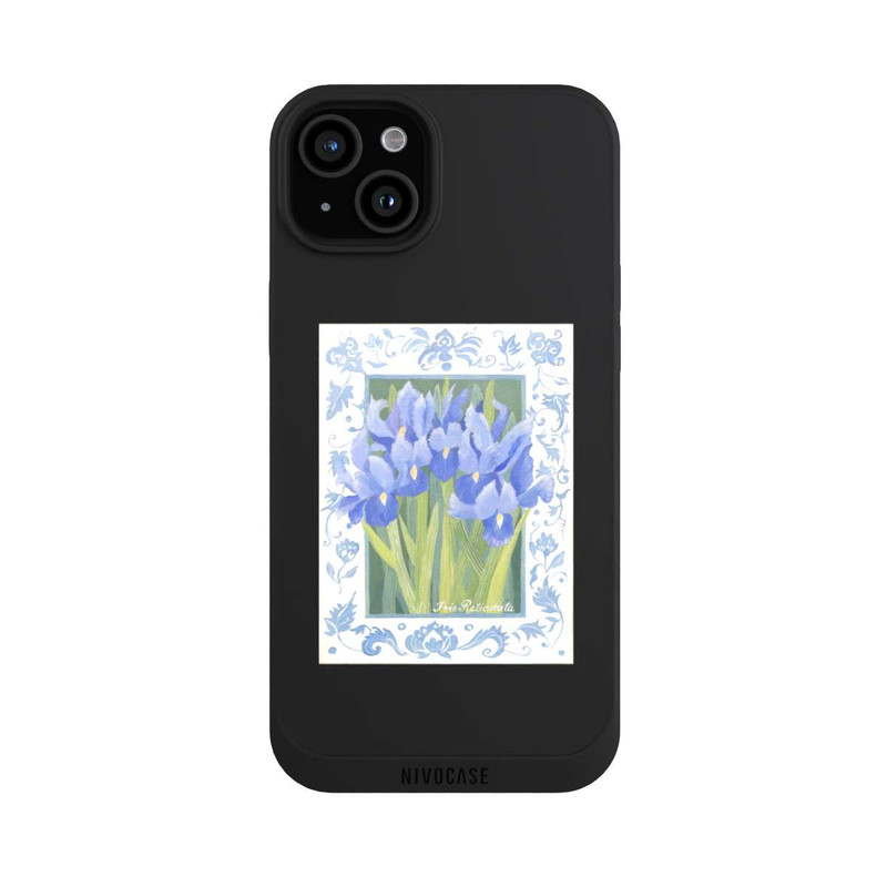 iPhone 15 Plus NIVOpure Blue Iris, by Jennifer Abbott
