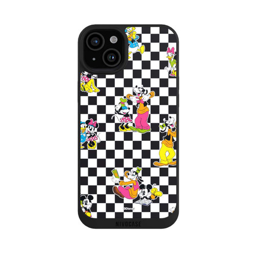 Apple iPhone 15 Plus NIVOpure Donald and Friends Pattern Black and White