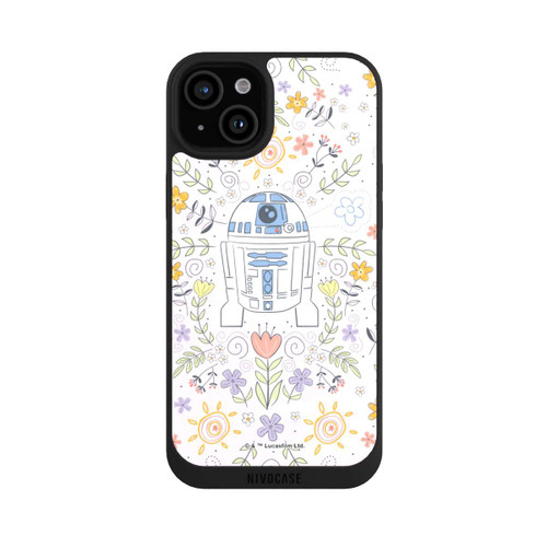Apple iPhone 15 Plus NIVOpure R2D2 Blumen Muster