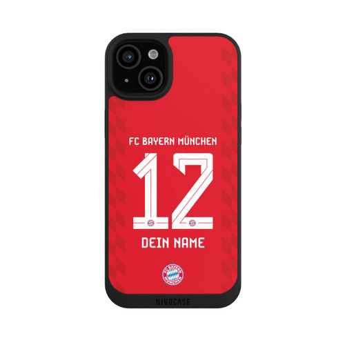 Apple iPhone 15 Plus NIVOpure FC Bayern München Trikot Personalisierbar 25-26