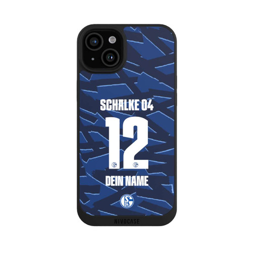 Apple iPhone 15 Plus NIVOpure Schalke 04 Trikot Personalisierbar 25-26
