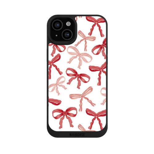 Apple iPhone 15 Plus NIVOpure Rote Schleifen Muster