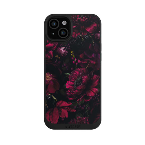 Apple iPhone 15 Plus NIVOpure Dunkle Rote Blumen Liebe