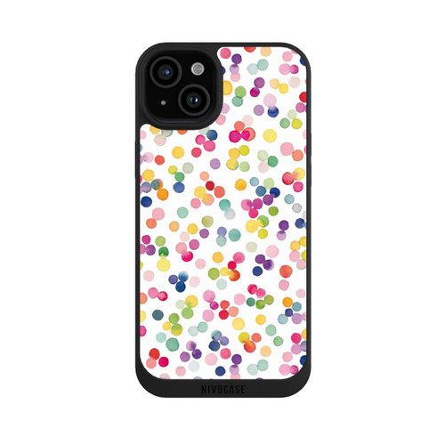 Apple iPhone 15 Plus NIVOpure Watercolour Punkte Bunt