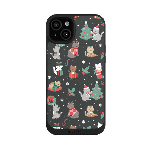 Apple iPhone 15 Plus NIVOpure Weihnachtliche Kätzchen