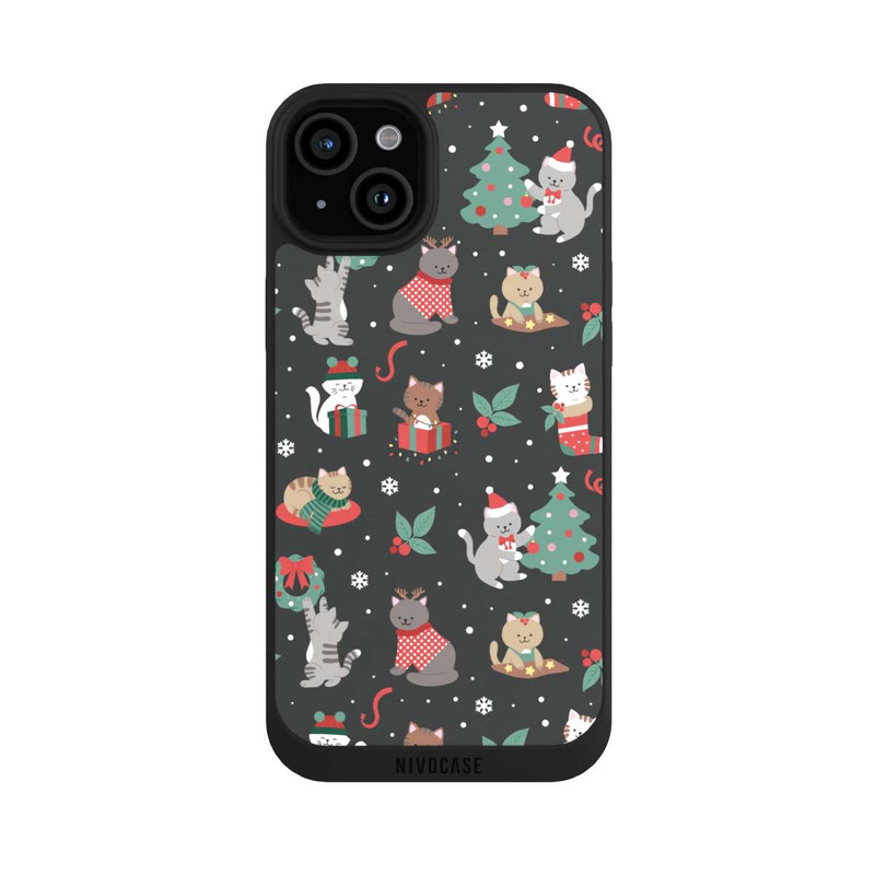 iPhone 15 Plus NIVOpure Weihnachtliche Kätzchen