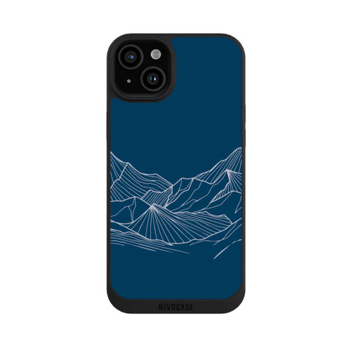 Apple iPhone 15 Plus NIVOpure Konturlinien des Blue Mountain