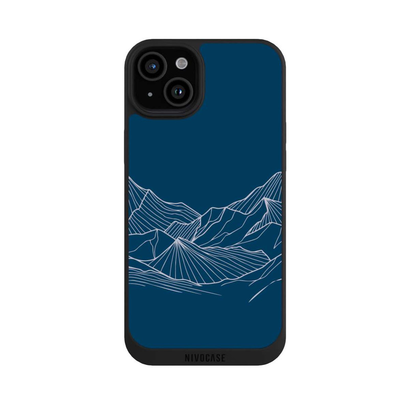 iPhone 15 Plus NIVOpure Konturlinien des Blue Mountain