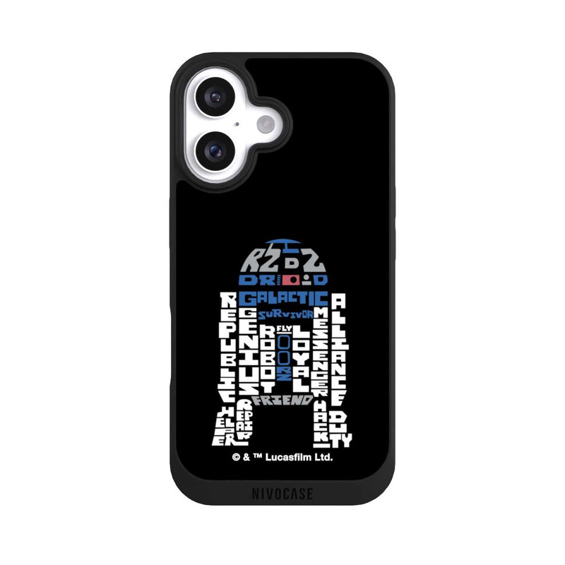 iPhone 16 NIVOpure R2-D2 Typo Grafisch