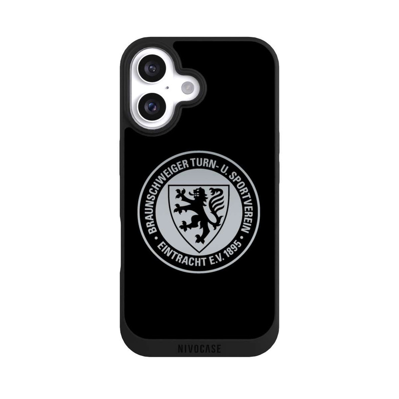 iPhone 16 NIVOpure Eintracht Braunschweig Schwarz Silber