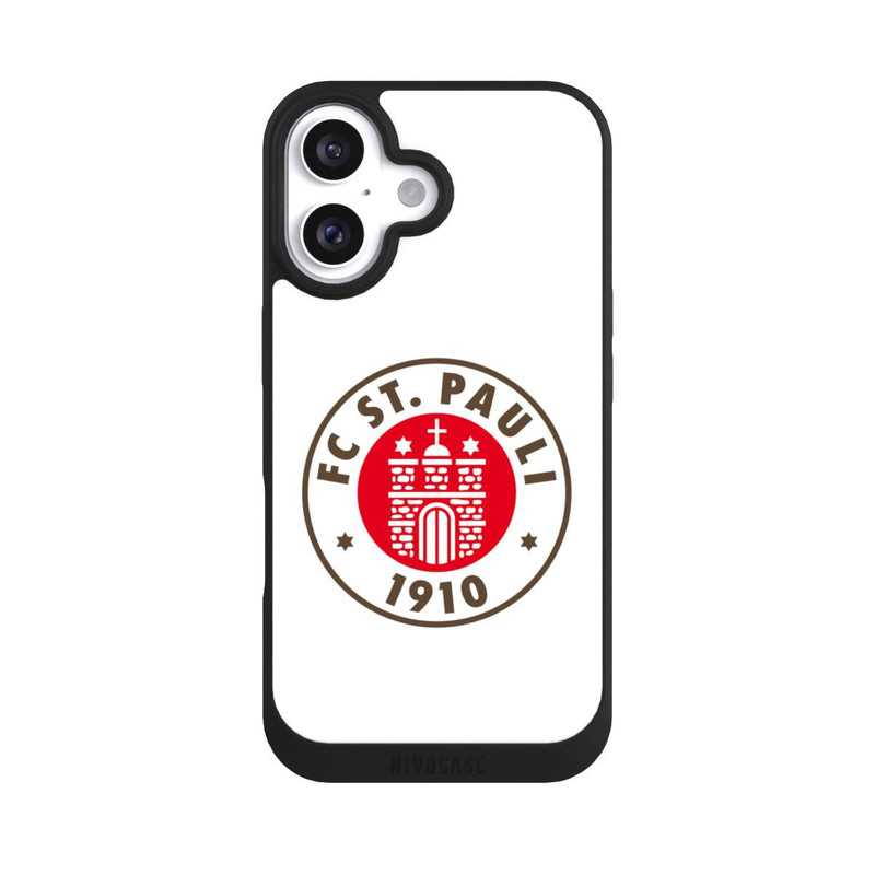 iPhone 16 NIVOpure FC St.Pauli Logo Weiss