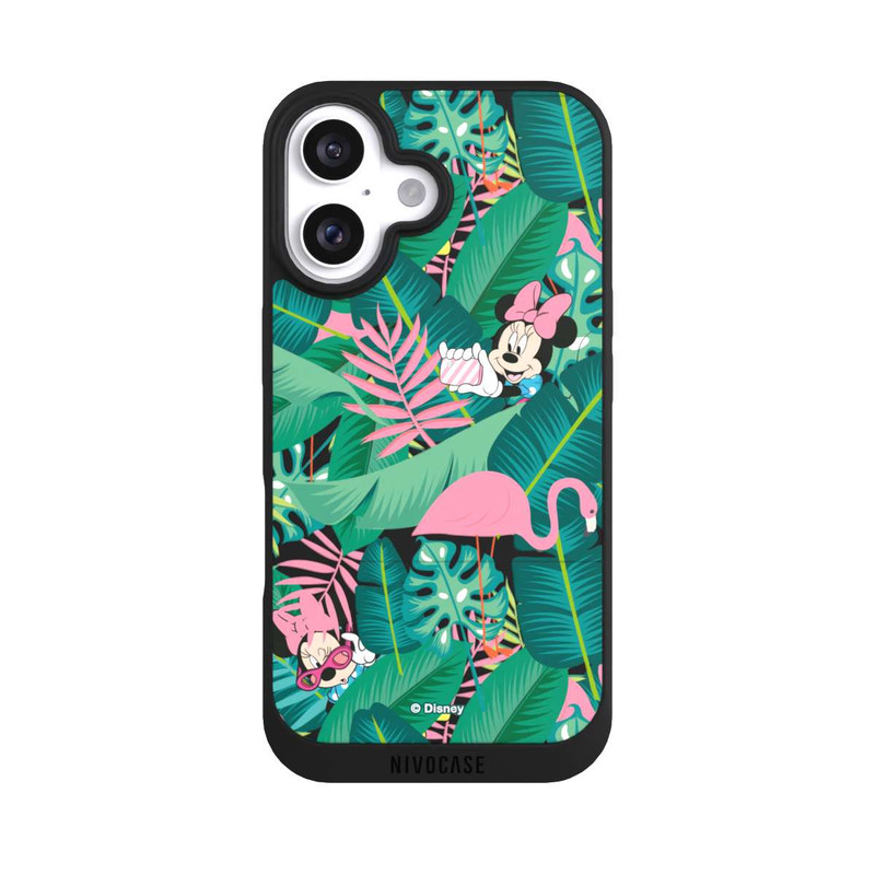 iPhone 16 NIVOpure Minnie Summer Palmblätter ohne Hintergrund