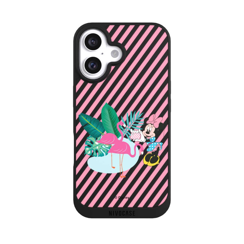 iPhone 16 NIVOpure Minnie Flamant Rose sans Fond