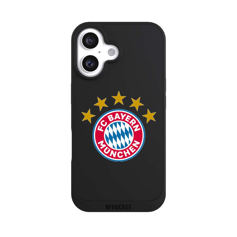 iPhone 16 NIVOpure FCB Logo mit Sterne - ohne Hintergrund
