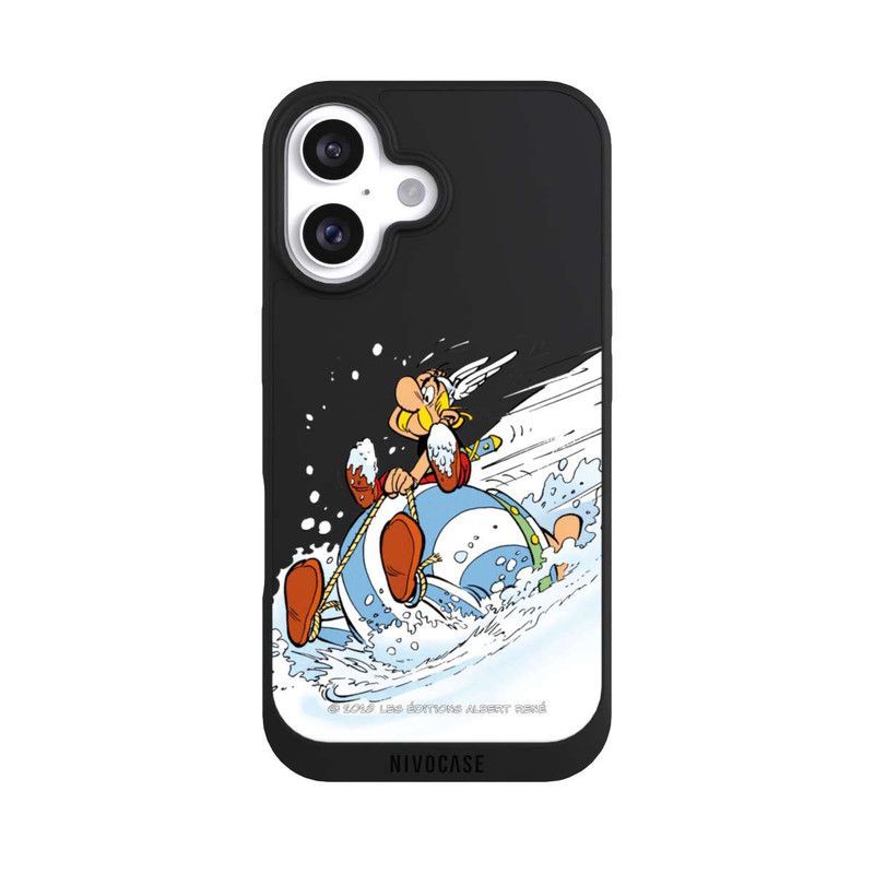 iPhone 16 NIVOpure Asterix & Obelix Schlitten Transparent
