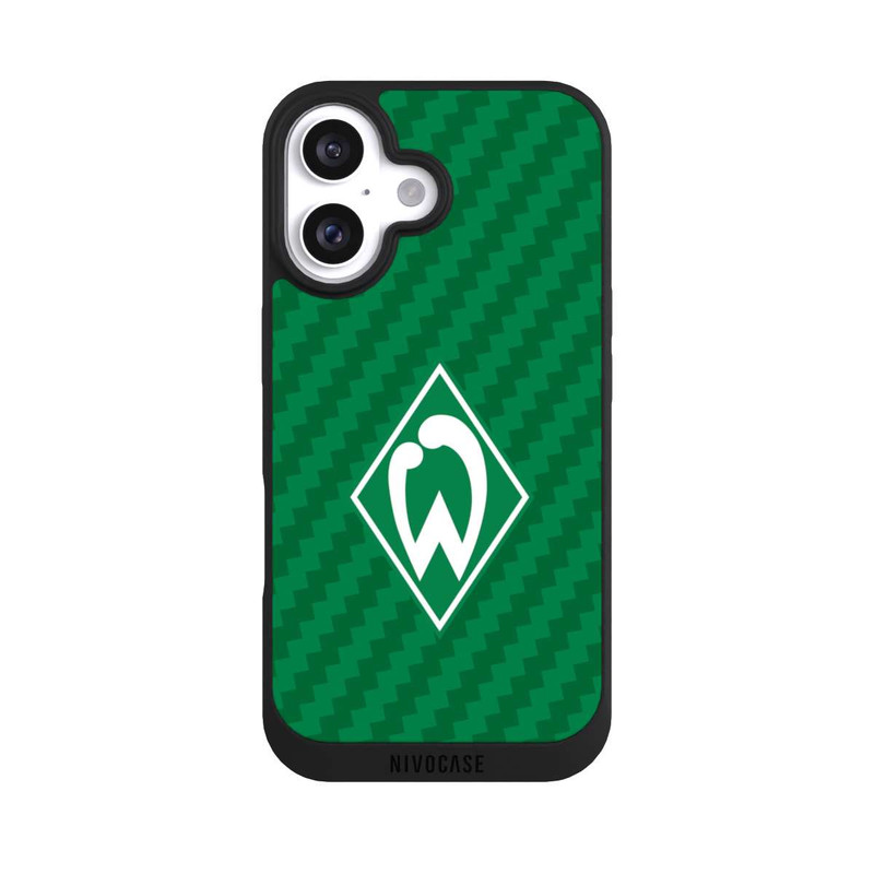 iPhone 16 NIVOpure Carbonlook - Werder Bremen
