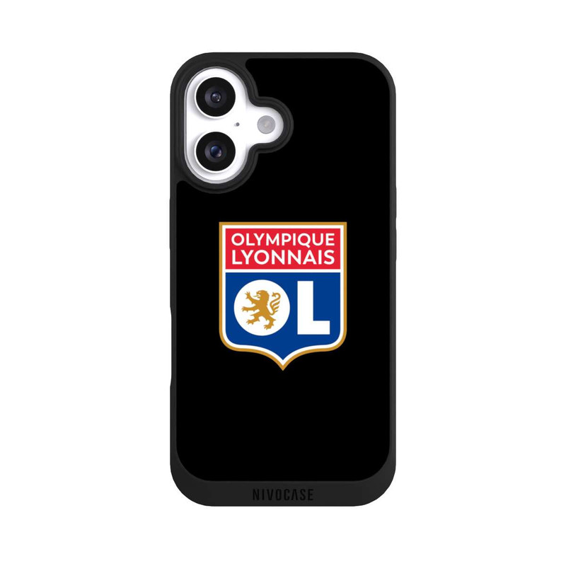iPhone 16 NIVOpure Olympique Lyonnais Schwarz