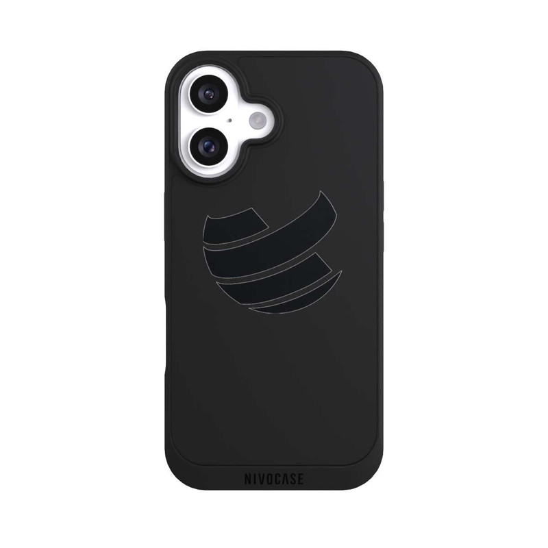 iPhone 16 NIVOpure Icône Noir Transparent
