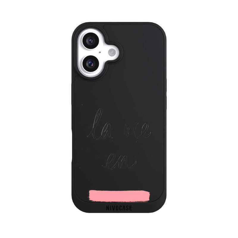 iPhone 16 NIVOpure La vie en Pink Transparent