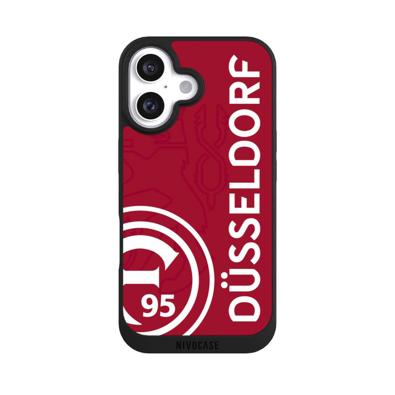 iPhone 16 NIVOpure Fortuna Düsseldorf-Trikotdesign Rot