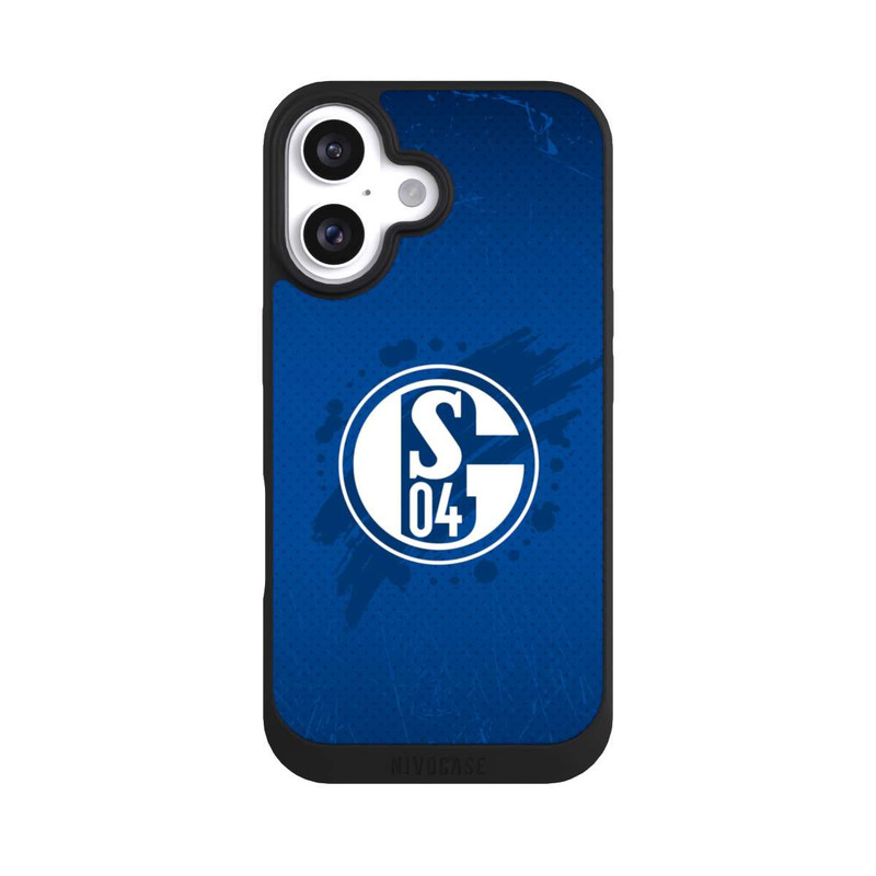 iPhone 16 NIVOpure Schalke 04 Farbe Fleck Blau