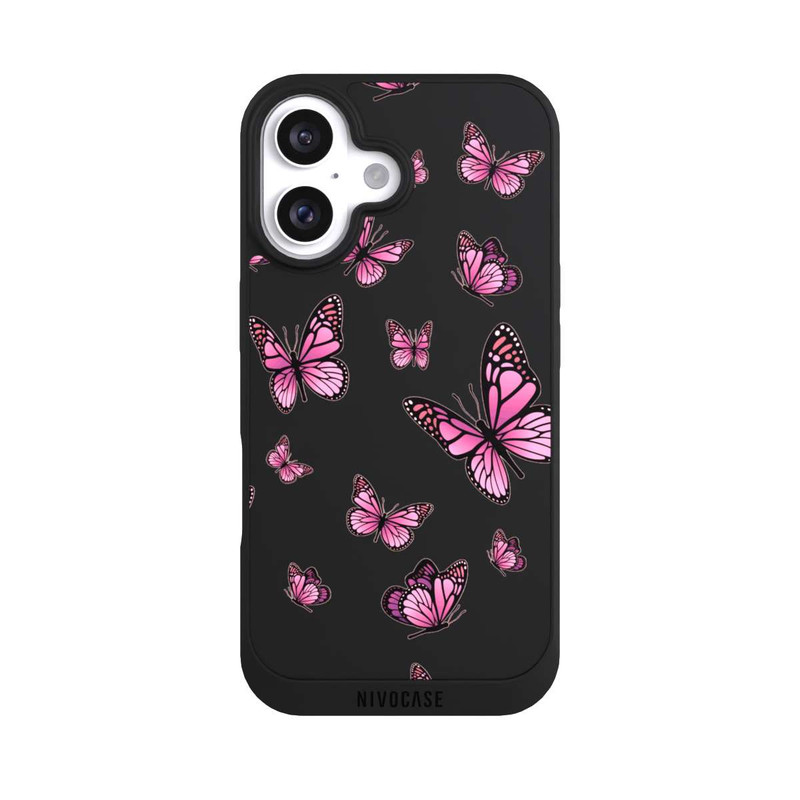 iPhone 16 NIVOpure Butterflies pink
