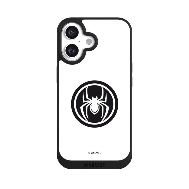 iPhone 16 NIVOpure Spider-Man Logo White