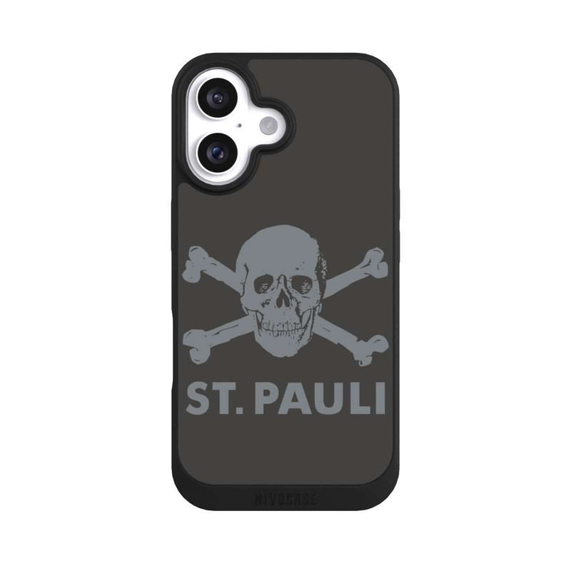 iPhone 16 NIVOpure FC St. Pauli Logo Grau