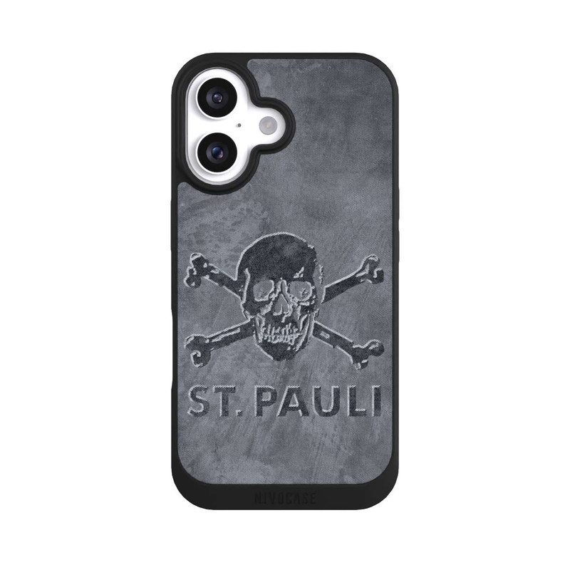 iPhone 16 NIVOpure FC St. Pauli Grau Beton