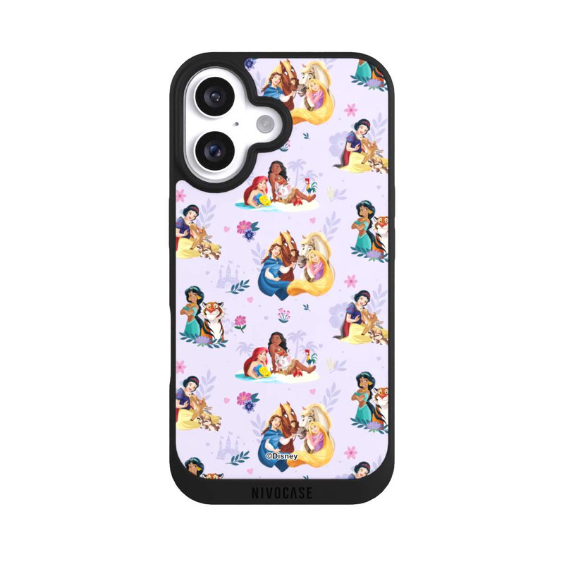iPhone 16 NIVOpure Princess Floral Pattern Purple