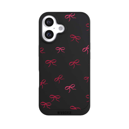 Apple iPhone 16 NIVOpure Schleifen Muster Rot