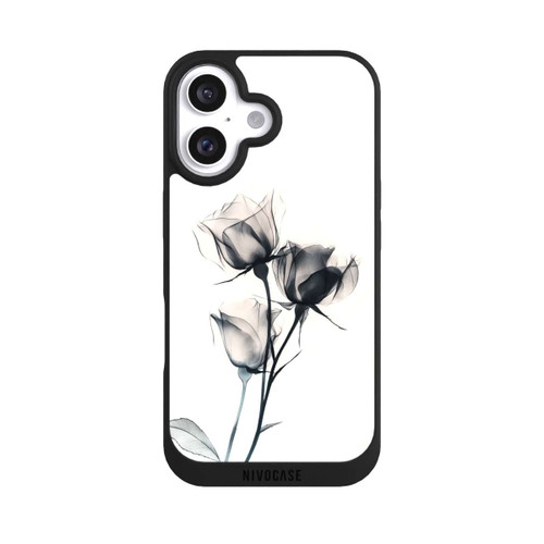 Apple iPhone 16 NIVOpure Schwarze Blume