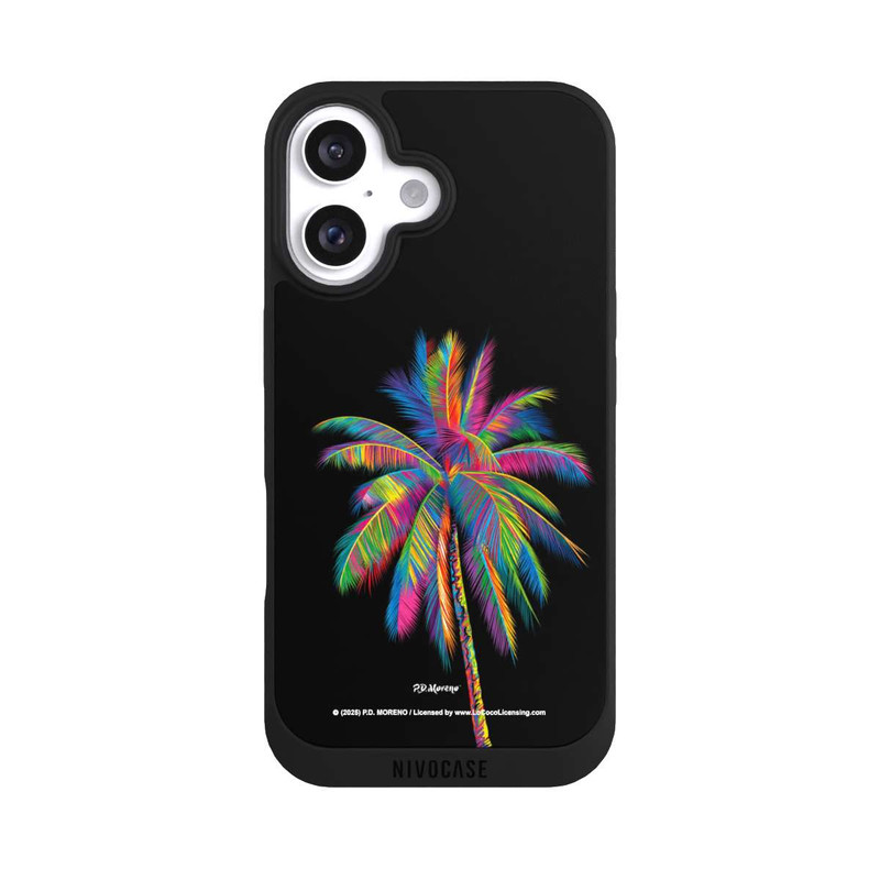 iPhone 16 NIVOpure Regenbogen Palme