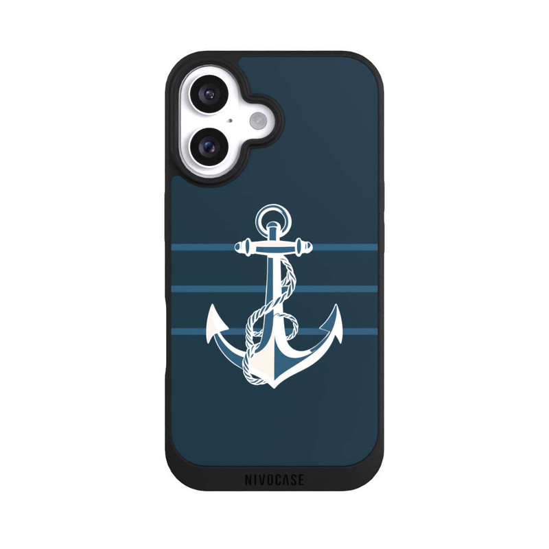 iPhone 16 NIVOpure Anchor Line Blue with AI