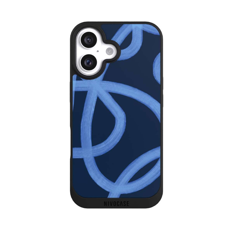 iPhone 16 NIVOpure Laced Up Tones of Blue