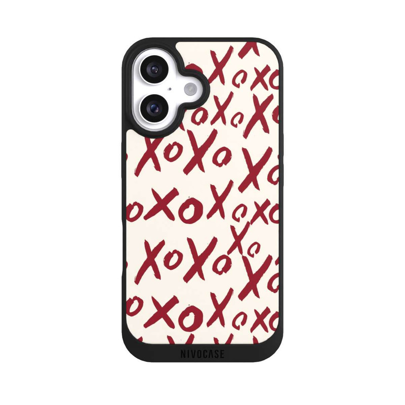 iPhone 16 NIVOpure XOXO Liebe Muster