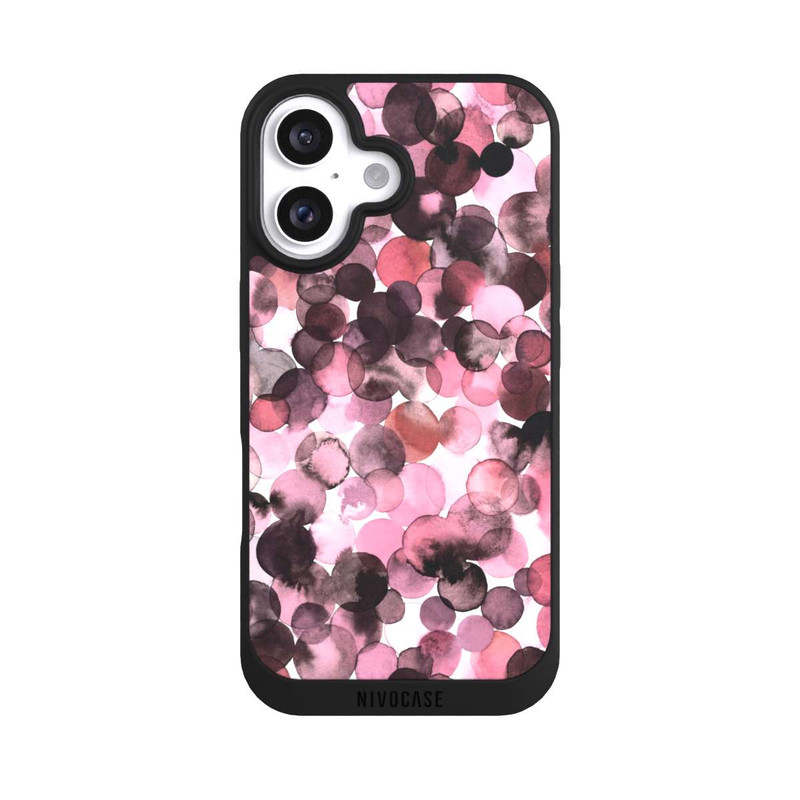 iPhone 16 NIVOpure Purple Dots Watercolor