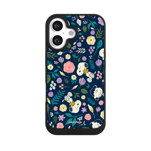 Apple iPhone 16 NIVOpure Peanuts Dark Flower Pattern