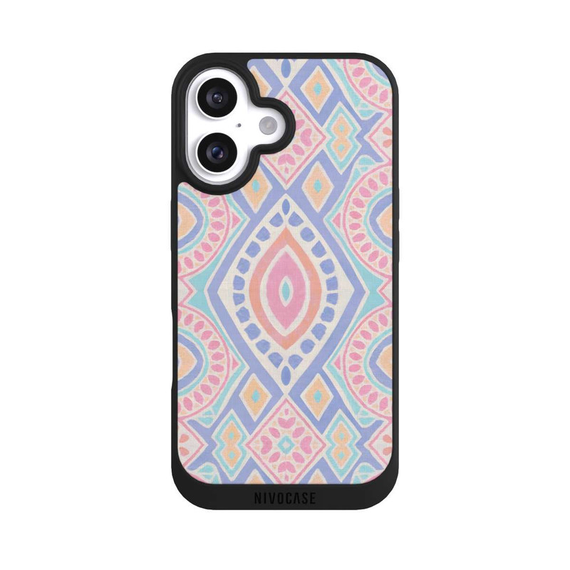 iPhone 16 NIVOpure Boho Geometric Mosaic Intricate Tribal Design